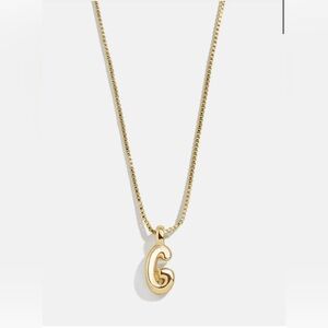 BaubleBar Gwen Mini Bubble Initial Necklace G